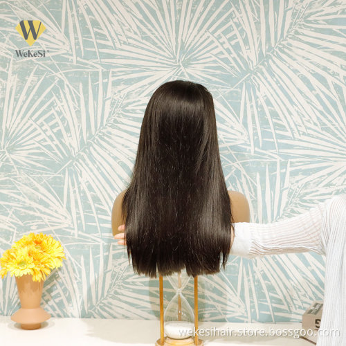 150% 200% Wholesale 4x4 Lace Closure Wig Vendors 100% Aligned Cuticle Wig 4x4 Closure Natural Straight Human Hair Wigs